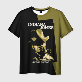 Мужская футболка 3D с принтом Indiana Jones and the Great Circle в городе Новоалтайск, 100% полиэфир | прямой крой, круглый вырез горловины, длина до линии бедер | Тематика изображения на принте: 