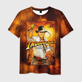Мужская футболка 3D с принтом Indiana Jones and the Great Circle в городе Новоалтайск, 100% полиэфир | прямой крой, круглый вырез горловины, длина до линии бедер | Тематика изображения на принте: 