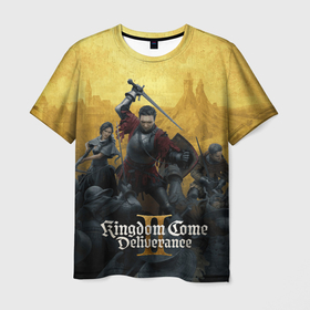 Мужская футболка 3D Сражение Kingdom come 2 deliverance: в городе Новоалтайск, 100% полиэфир | прямой крой, круглый вырез горловины, длина до линии бедер |