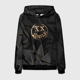 Мужская толстовка 3D с принтом Avril Lavigne golden poly в городе Новоалтайск, 100% полиэстер | двухслойный капюшон со шнурком для регулировки, мягкие манжеты на рукавах и по низу толстовки, спереди карман-кенгуру с мягким внутренним слоем. | 