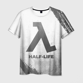 Мужская футболка 3D с принтом Half Life   white gradient в городе Новоалтайск, 100% полиэфир | прямой крой, круглый вырез горловины, длина до линии бедер | Тематика изображения на принте: 