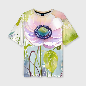 Женская футболка oversize 3D Нежные солнечные цветы: в Ухте, | |