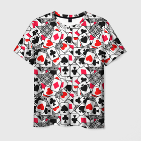 Мужская футболка 3D с принтом Все тузы в Ухте, 100% полиэфир | прямой крой, круглый вырез горловины, длина до линии бедер | 