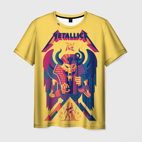Мужская футболка 3D с принтом Metallica   Egypt в городе Новоалтайск, 100% полиэфир | прямой крой, круглый вырез горловины, длина до линии бедер | Тематика изображения на принте: 