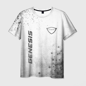 Мужская футболка 3D с принтом Genesis   white gradient вертикально в городе Новоалтайск, 100% полиэфир | прямой крой, круглый вырез горловины, длина до линии бедер | 