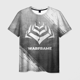 Мужская футболка 3D с принтом Warframe   grey gradient в городе Новоалтайск, 100% полиэфир | прямой крой, круглый вырез горловины, длина до линии бедер | Тематика изображения на принте: 