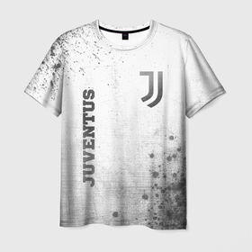 Мужская футболка 3D с принтом Juventus   white gradient вертикально в городе Новоалтайск, 100% полиэфир | прямой крой, круглый вырез горловины, длина до линии бедер | 
