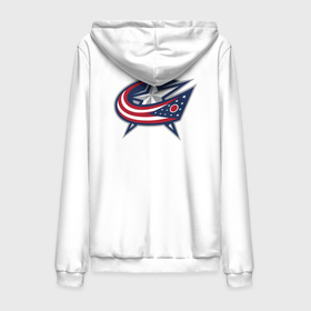 Мужская толстовка на молнии хлопок с принтом Columbus blue jackets   hockey team   emblem ,  |  | 