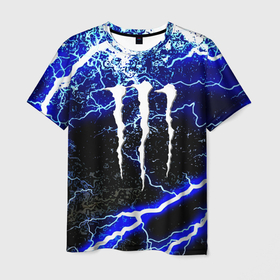 Мужская футболка 3D с принтом Monster storm energy в Курске, 100% полиэфир | прямой крой, круглый вырез горловины, длина до линии бедер | 