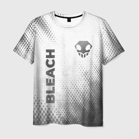 Мужская футболка 3D с принтом Bleach   white gradient вертикально в городе Новоалтайск, 100% полиэфир | прямой крой, круглый вырез горловины, длина до линии бедер | 