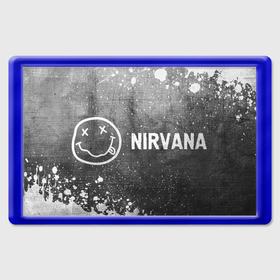 Магнит 45*70 с принтом Nirvana   grey gradient по горизонтали в Ухте, Пластик | Размер: 78*52 мм; Размер печати: 70*45 | Тематика изображения на принте: 