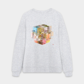 Мужской свитшот oversize без начеса хлопок Cube: , | |