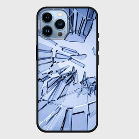 Чехол для iPhone 14 Pro Max с принтом Текстура разбитого стекла в городе Новоалтайск,  |  | 
