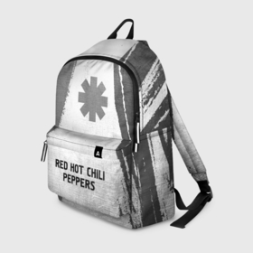 Рюкзак 3D с принтом Red Hot Chili Peppers   white gradient по центру в Ухте, 100% полиэстер | лямки с регулируемой длиной, сверху петелька, чтобы рюкзак можно было повесить на вешалку. Основное отделение закрывается на молнию, как и внешний карман. Внутри два дополнительных кармана, один из которых закрывается на молнию. По бокам два дополнительных кармашка | 