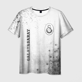 Мужская футболка 3D с принтом Galatasaray   white gradient вертикально в городе Новоалтайск, 100% полиэфир | прямой крой, круглый вырез горловины, длина до линии бедер | 