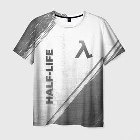 Мужская футболка 3D с принтом Half Life   white gradient вертикально в городе Новоалтайск, 100% полиэфир | прямой крой, круглый вырез горловины, длина до линии бедер | Тематика изображения на принте: 