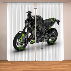 Фотошторы с принтом Bmw f 900 r в Петрозаводске, Блэкаут (светозащита 90%) / Габардин (светозащита 40% | 2 полотна шириной по 145 см; Высота 200-300 см; Крепление: шторная лента (на крючки); | 