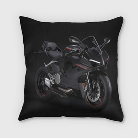 Подушка 3D с принтом Ducati panigale v2 в городе Новоалтайск, наволочка – 100% полиэстер, наполнитель – холлофайбер (легкий наполнитель, не вызывает аллергию). | состоит из подушки и наволочки. Наволочка на молнии, легко снимается для стирки | 