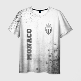 Мужская футболка 3D с принтом Monaco   white gradient вертикально в Петрозаводске, 100% полиэфир | прямой крой, круглый вырез горловины, длина до линии бедер | 