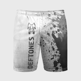 Мужские шорты спортивные с принтом Deftones   white gradient по вертикали в городе Новоалтайск,  |  | 