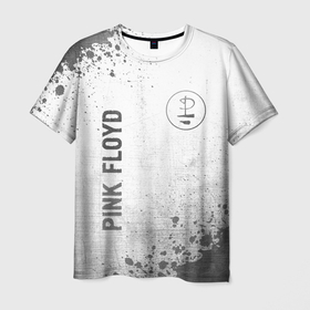Мужская футболка 3D с принтом Pink Floyd   white gradient вертикально в Архангельске, 100% полиэфир | прямой крой, круглый вырез горловины, длина до линии бедер | Тематика изображения на принте: 