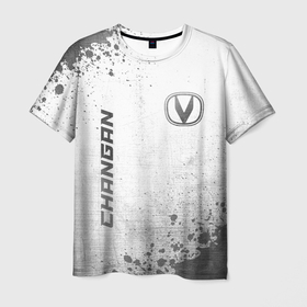 Мужская футболка 3D с принтом Changan   white gradient вертикально в городе Новоалтайск, 100% полиэфир | прямой крой, круглый вырез горловины, длина до линии бедер | 