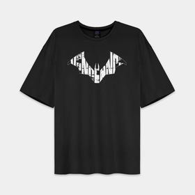 Мужская футболка Oversize хлопок premium с принтом Batman logo: Vengeance в Ухте,  |  | 