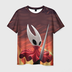 Мужская футболка 3D с принтом Полый рыцарь Hollow knight silksong в городе Новоалтайск, 100% полиэфир | прямой крой, круглый вырез горловины, длина до линии бедер | 