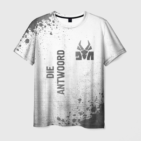 Мужская футболка 3D с принтом Die Antwoord   white gradient вертикально в городе Новоалтайск, 100% полиэфир | прямой крой, круглый вырез горловины, длина до линии бедер | 
