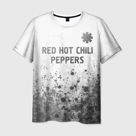 Мужская футболка 3D с принтом Red Hot Chili Peppers   white gradient посередине в городе Новоалтайск, 100% полиэфир | прямой крой, круглый вырез горловины, длина до линии бедер | Тематика изображения на принте: 