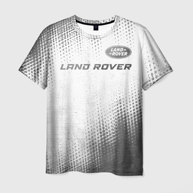 Мужская футболка 3D с принтом Land Rover   white gradient посередине в городе Новоалтайск, 100% полиэфир | прямой крой, круглый вырез горловины, длина до линии бедер | 