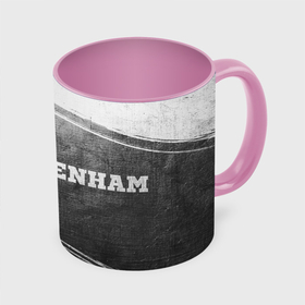 Кружка с полной запечаткой с принтом Tottenham   grey gradient по горизонтали в Петрозаводске, керамика | ёмкость 330 мл | Тематика изображения на принте: 