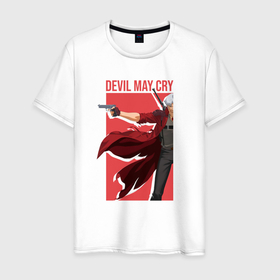 Мужская футболка хлопок Anime Devil May Cry Данте