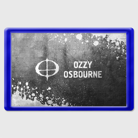 Магнит 45*70 с принтом Ozzy Osbourne   grey gradient по горизонтали в Ухте, Пластик | Размер: 78*52 мм; Размер печати: 70*45 | 