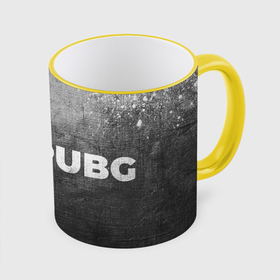 Кружка с полной запечаткой с принтом PUBG   grey gradient по горизонтали в Архангельске, керамика | ёмкость 330 мл | Тематика изображения на принте: 