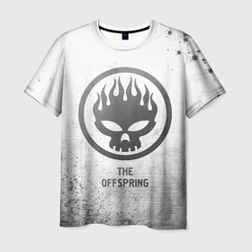 Мужская футболка 3D с принтом The Offspring   white gradient в городе Новоалтайск, 100% полиэфир | прямой крой, круглый вырез горловины, длина до линии бедер | 