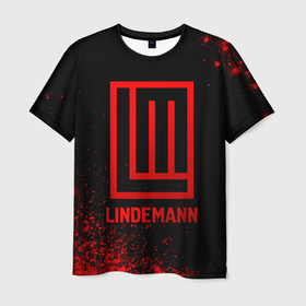 Мужская футболка 3D с принтом Lindemann   red gradient в городе Новоалтайск, 100% полиэфир | прямой крой, круглый вырез горловины, длина до линии бедер | Тематика изображения на принте: 