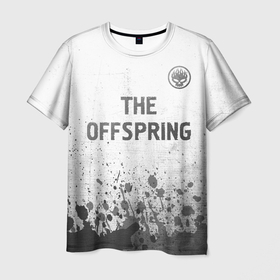 Мужская футболка 3D с принтом The Offspring   white gradient посередине в городе Новоалтайск, 100% полиэфир | прямой крой, круглый вырез горловины, длина до линии бедер | 