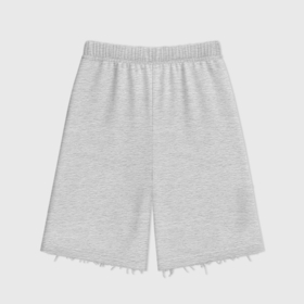 Женские шорты oversize футер хлопок цвета белый меланж однотонные без дизайна: в городе Новоалтайск, | |